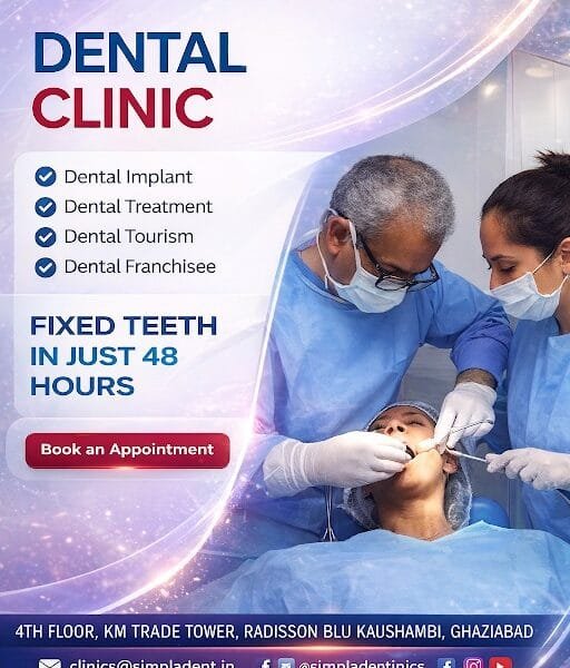 Best dental surgeon in Delhi expert dentist Dr Vivek Gaur dental clinic Delhi advanced dental treatment best dentist in Delhi NCR Simpladent